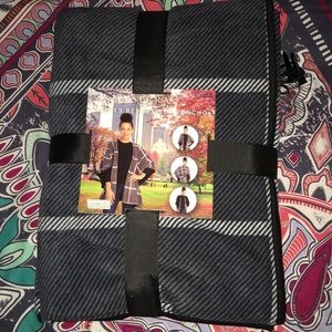 NWT Black & Gray Poncho